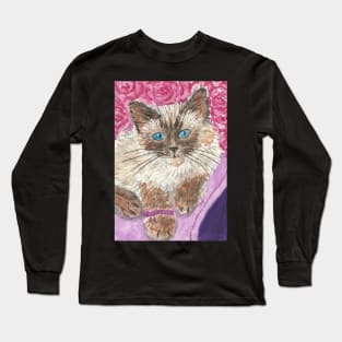 Siamese kitten cat Long Sleeve T-Shirt